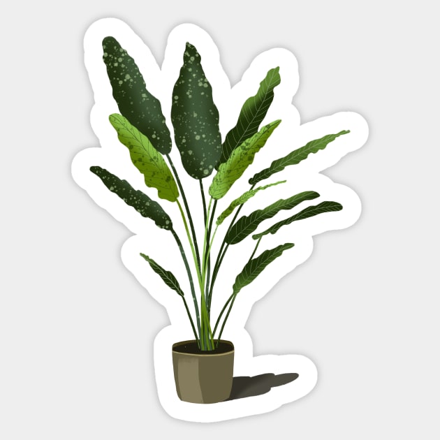 Home plant illustration Sticker by Pacesyte